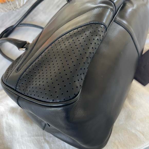 🌿authentic Prada vitello drive bowler bag w cards and duster black - Picture 6 of 11